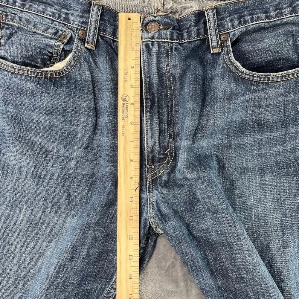 Levi's 527 Boot Cut Jeans Mens Size 38x32 Blue Denim Dark Wash Cotton Cowboy